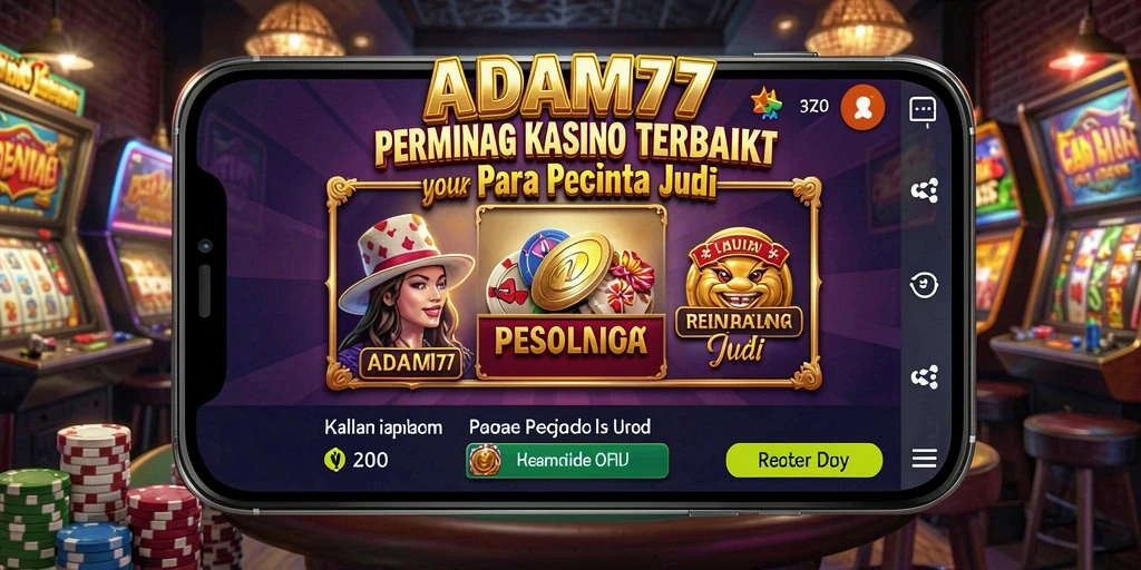 Screenshot utama ADAM77 menampilkan gameplay Kasino yang imersif.