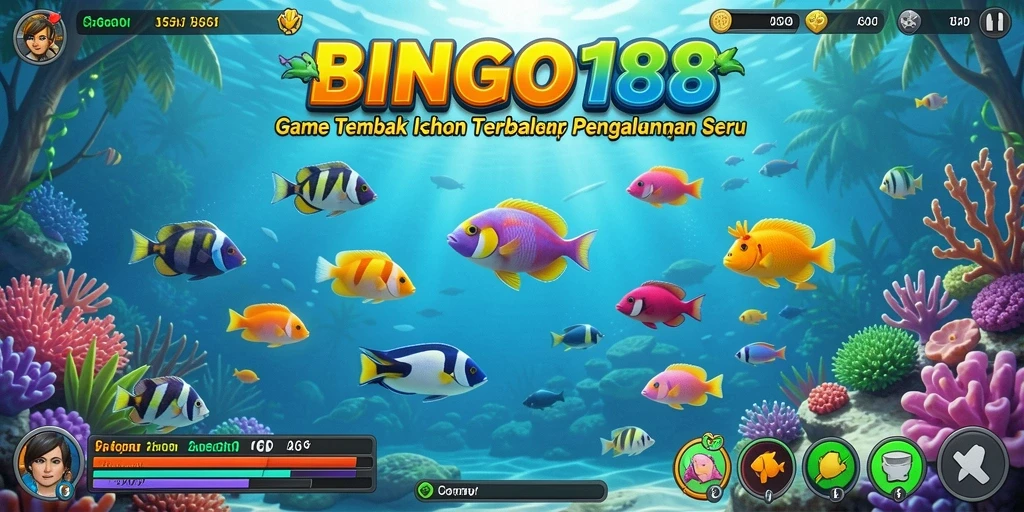Tangkapan layar BINGO188 memperlihatkan aksi menembak ikan yang penuh adrenalin.