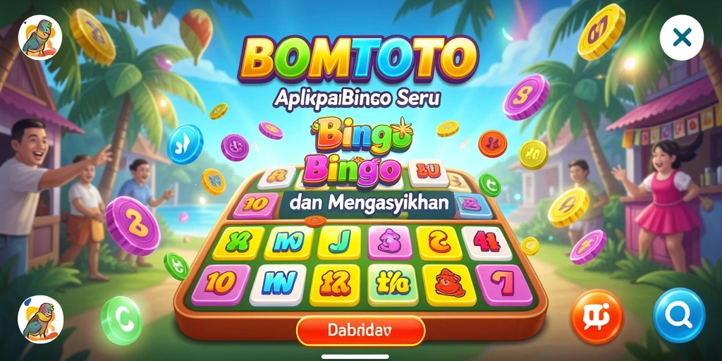 Screenshot menunjukkan gameplay Bingo yang seru dan interaktif.