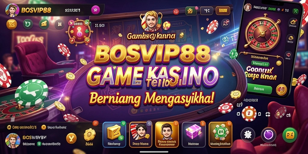 Screenshot gameplay kasino BOSVIP88 yang mendebarkan dengan grafis tinggi.