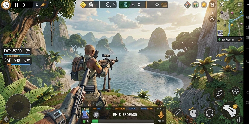 Screenshot gameplay D73 menunjukkan aktivitas seru dalam dunia simulasi.