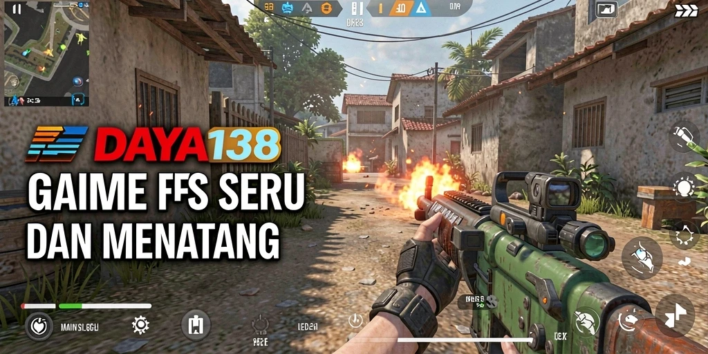 Tampilan gameplay menarik dari game FPS DAYA138.