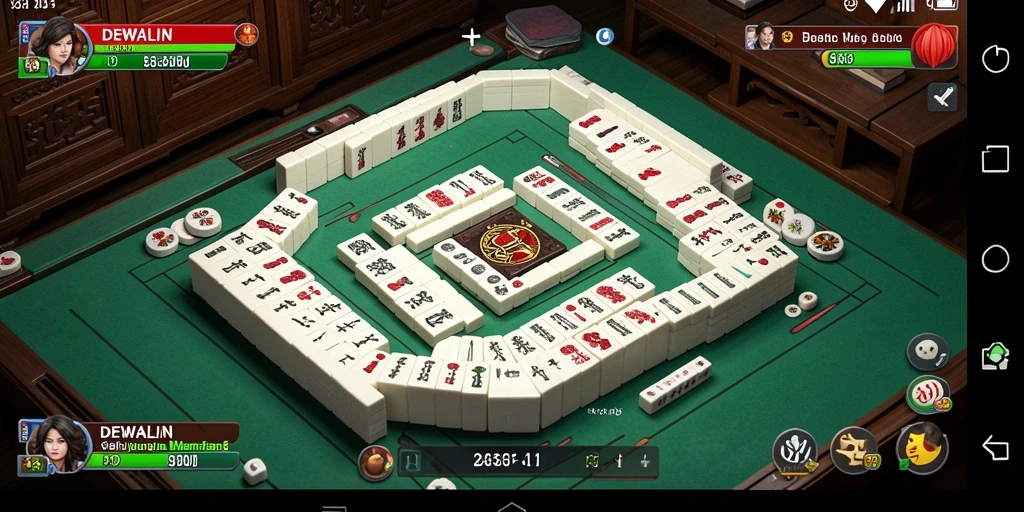 Tampilan screenshot DEWALIN dengan gameplay Mahjong yang seru.