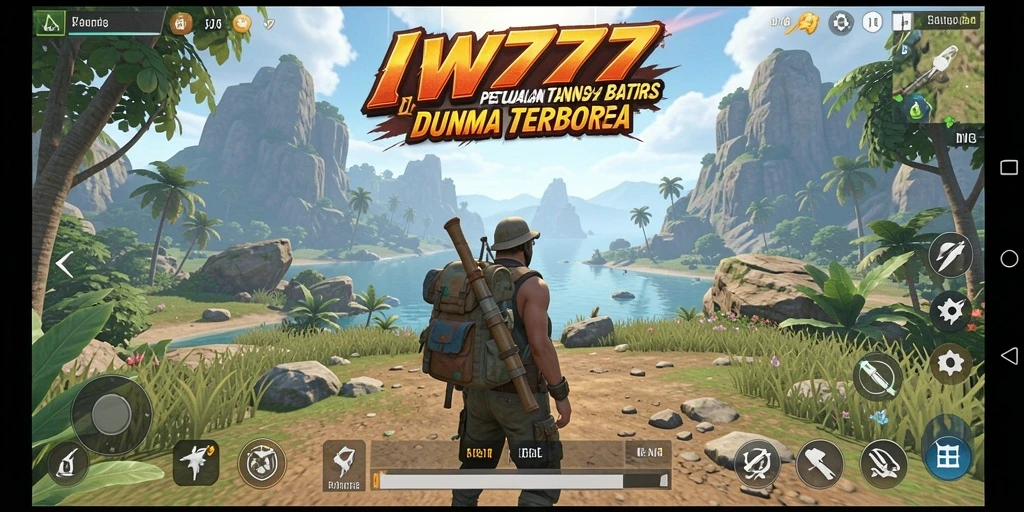 Tampilan gameplay IW777 yang menunjukkan eksplorasi dunia terbuka yang luas.