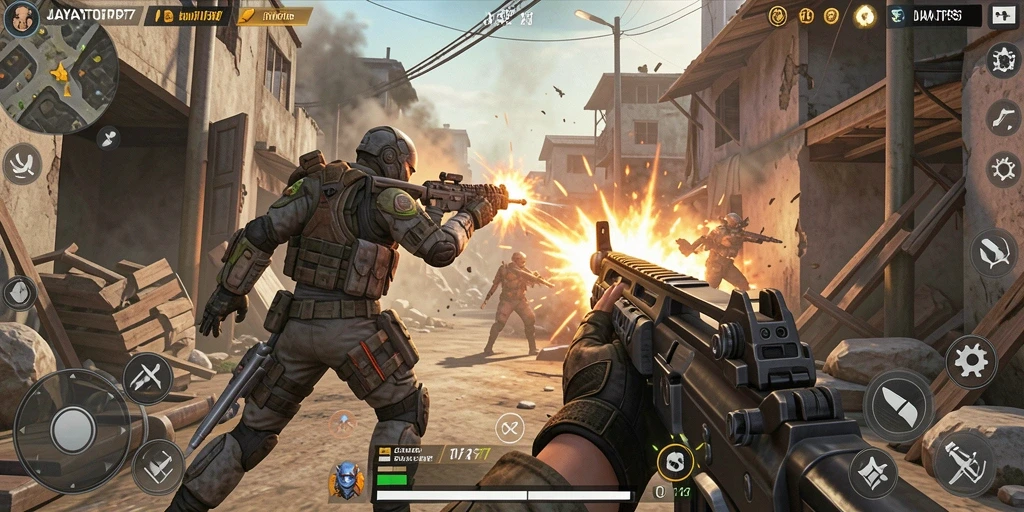 Tampilan penuh aksi gameplay JAYATOP77 yang menarik.