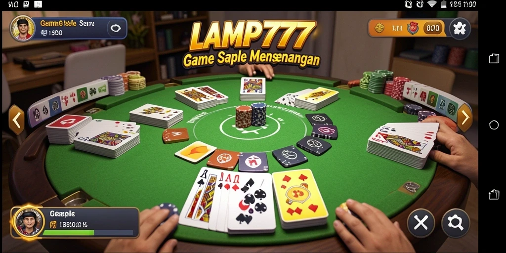 Tampilan gameplay seru dan interaktif LAMPU777 dalam permainan Gaple.