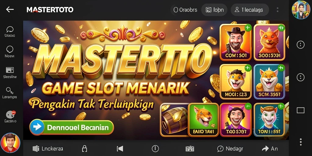 Tampilan gameplay MASTERTOTO yang memukau dalam permainan Slot.