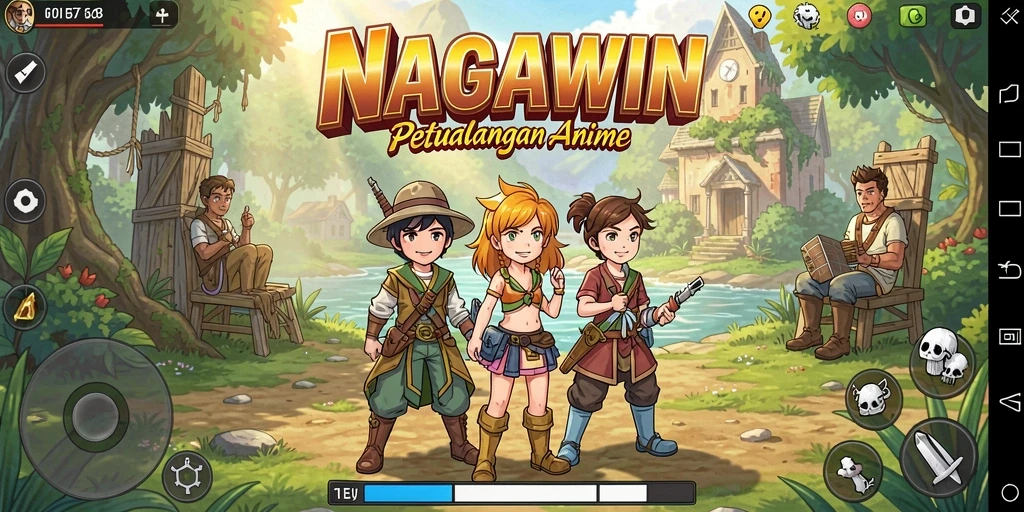 Gameplay seru NAGAWIN dengan karakter Anime yang menarik.
