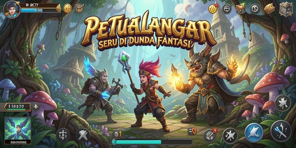 Screenshot RK77 menampilkan momen seru saat menjelajahi dunia petualangan.