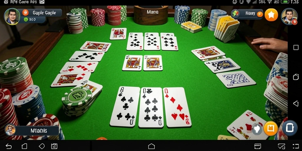 Gameplay menegangkan Gaple di RP8 yang seru dan interaktif.