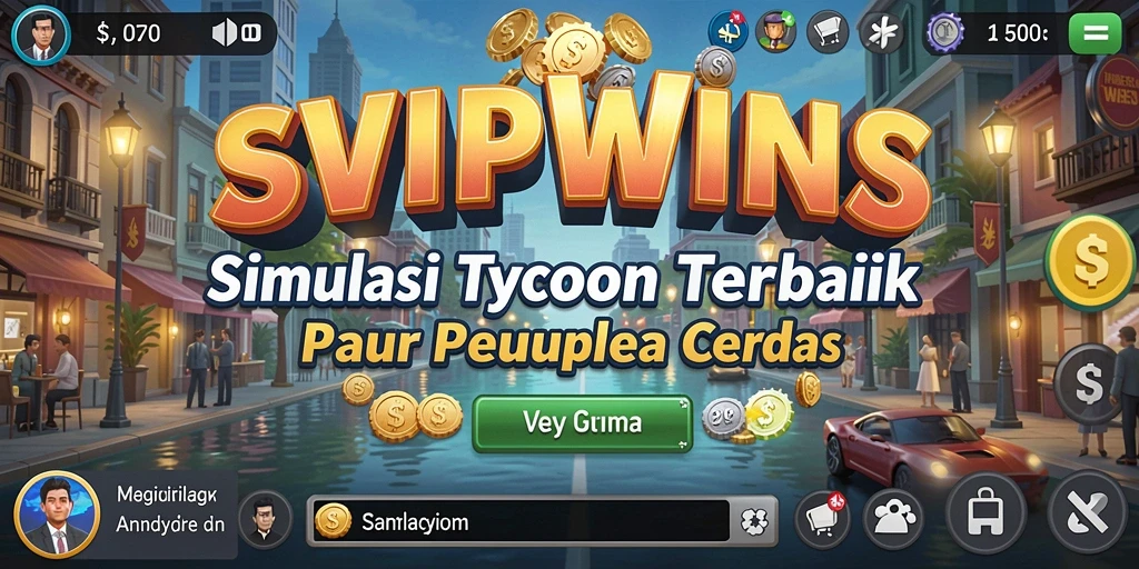 Screenshot menunjukkan momen strategis dalam membangun bisnis Tycoon.