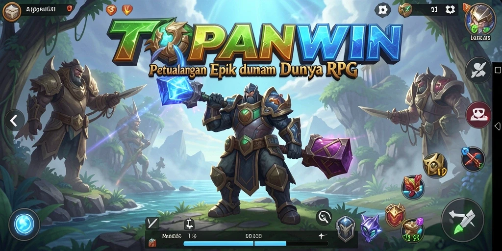 Tampilan gameplay RPG yang menarik dan penuh petualangan di TOPANWIN.
