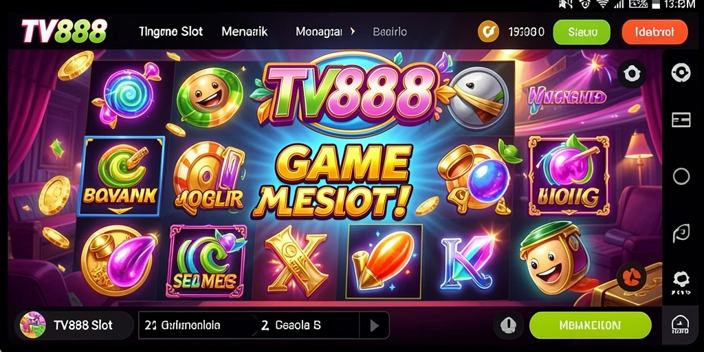 Tampilan gameplay TV888 dengan grafis slot yang mengesankan.