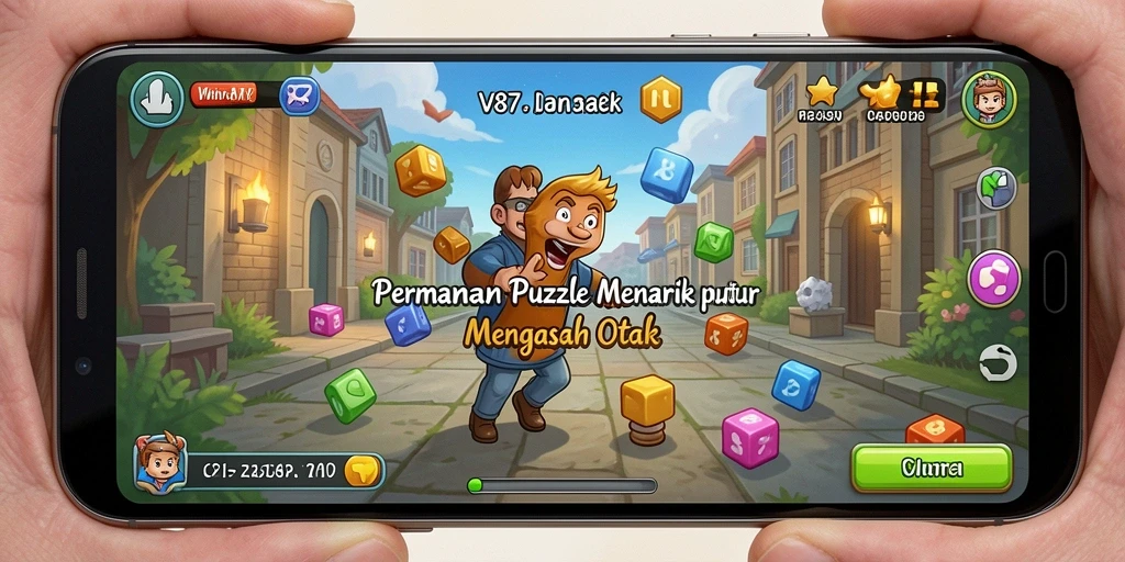 Gameplay menarik V87 dengan berbagai teka-teki yang menantang.