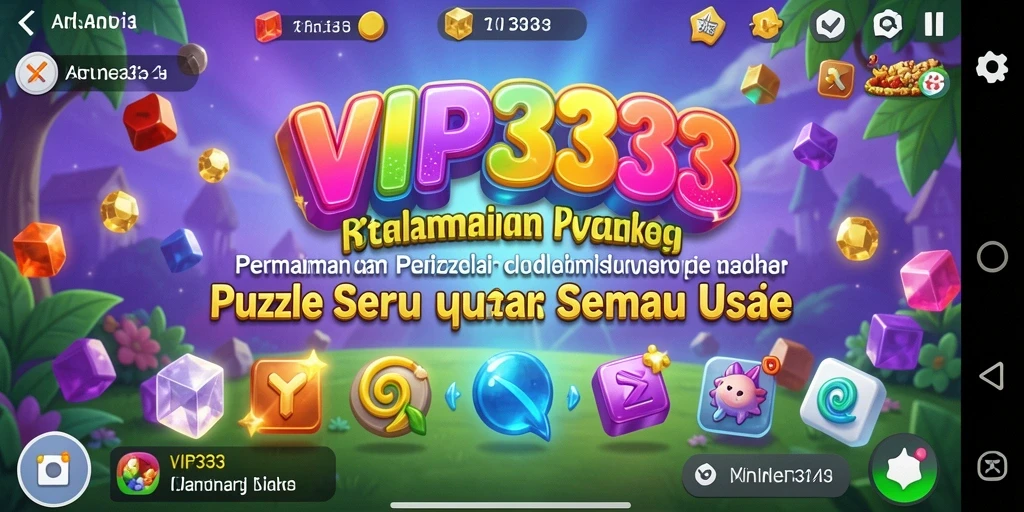 Tampilan gameplay seru dalam game Puzzle VIP333.