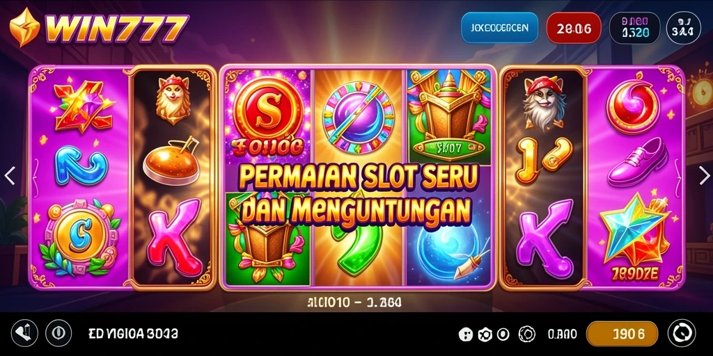 Gameplay seru dari WIN777 menampilkan slot yang menarik dan menguntungkan.